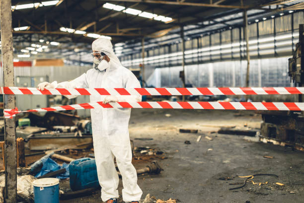 Professional Drug Lab Cleanup technician working in Cambridge City, IN